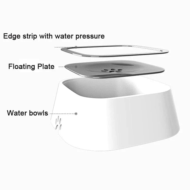 No-spill floating dog water bowl – view 3