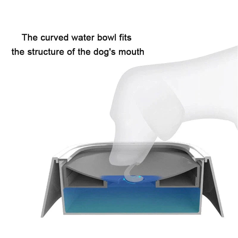 No-spill floating dog water bowl – view 5