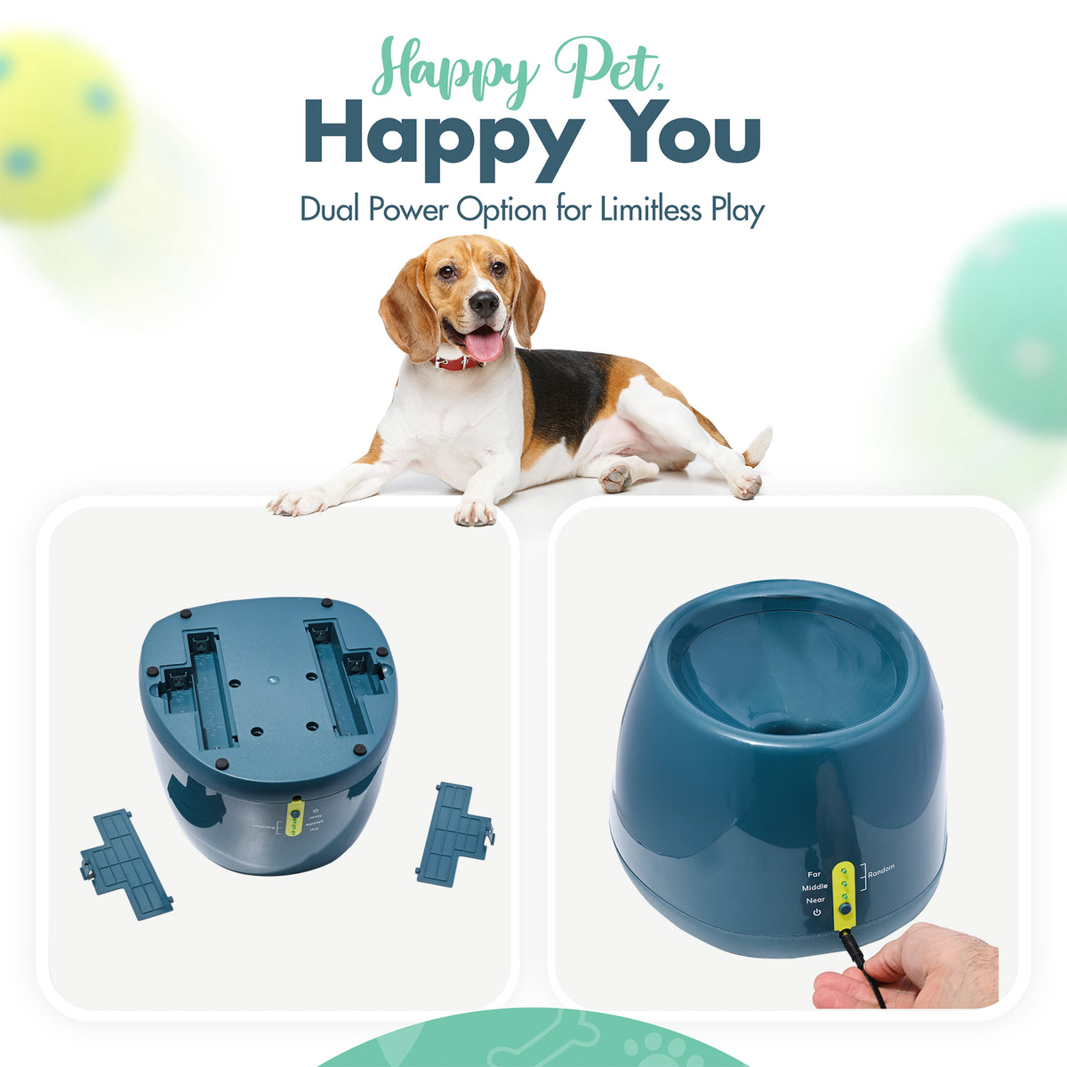 Automatic dog ball launcher with six balls – view 5