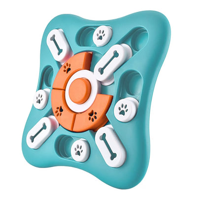 Interactive treat-dispensing dog puzzle toy – view 2