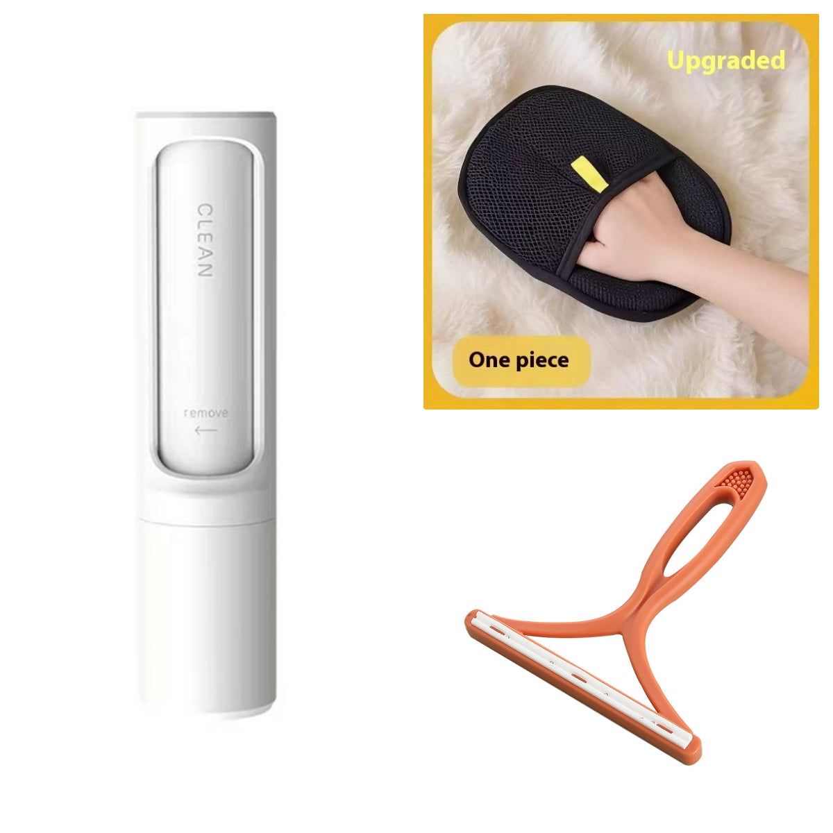Reusable self-cleaning pet hair remover brush – view 12